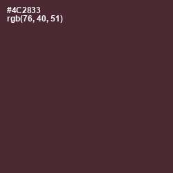 #4C2833 - Livid Brown Color Image