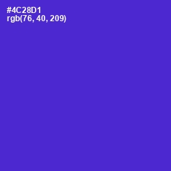 #4C28D1 - Purple Heart Color Image