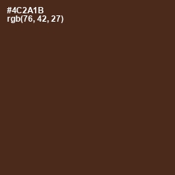 #4C2A1B - Brown Derby Color Image