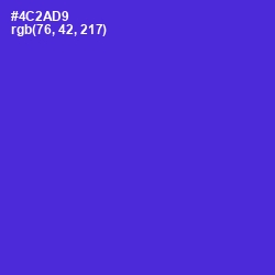 #4C2AD9 - Purple Heart Color Image