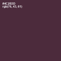 #4C2B3D - Woody Brown Color Image