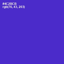 #4C2BCB - Purple Heart Color Image