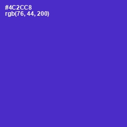 #4C2CC8 - Purple Heart Color Image