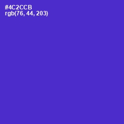 #4C2CCB - Purple Heart Color Image