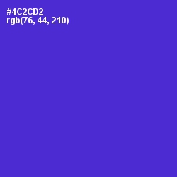 #4C2CD2 - Purple Heart Color Image