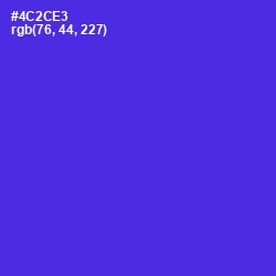 #4C2CE3 - Purple Heart Color Image