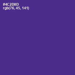 #4C2D8D - Daisy Bush Color Image