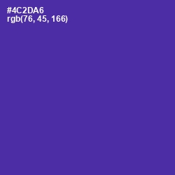 #4C2DA6 - Daisy Bush Color Image