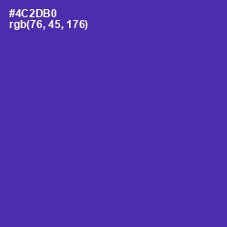 #4C2DB0 - Daisy Bush Color Image