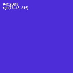 #4C2DD8 - Purple Heart Color Image