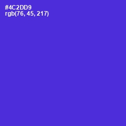 #4C2DD9 - Purple Heart Color Image