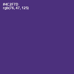 #4C2F7D - Honey Flower Color Image
