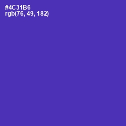 #4C31B6 - Daisy Bush Color Image