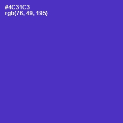 #4C31C3 - Purple Heart Color Image