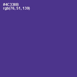 #4C338B - Gigas Color Image