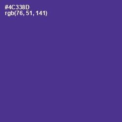 #4C338D - Gigas Color Image
