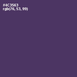 #4C3563 - Bossanova Color Image
