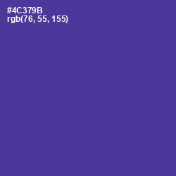 #4C379B - Gigas Color Image