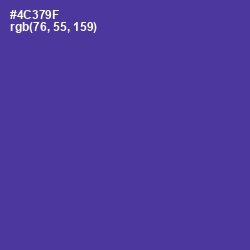 #4C379F - Gigas Color Image