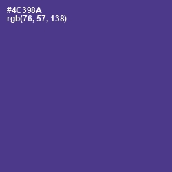 #4C398A - Gigas Color Image