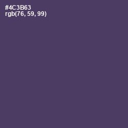 #4C3B63 - Voodoo Color Image