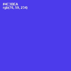 #4C3BEA - Purple Heart Color Image