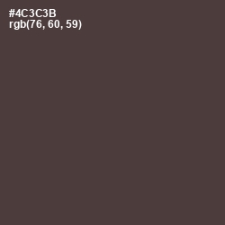 #4C3C3B - Rock Color Image