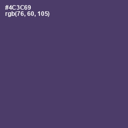 #4C3C69 - Voodoo Color Image