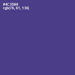 #4C3D88 - Gigas Color Image