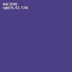 #4C3F86 - Gigas Color Image