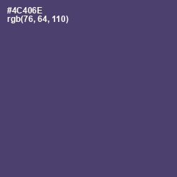 #4C406E - Mulled Wine Color Image