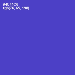 #4C41C6 - Indigo Color Image