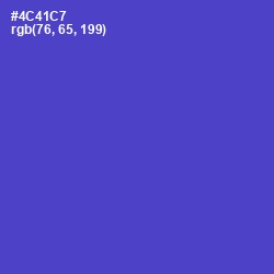 #4C41C7 - Indigo Color Image