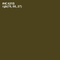 #4C421B - Bronzetone Color Image