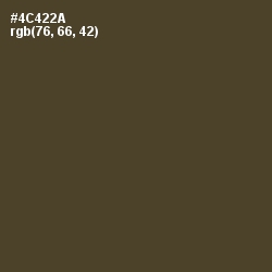 #4C422A - Judge Gray Color Image