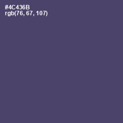 #4C436B - Mulled Wine Color Image
