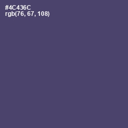 #4C436C - Mulled Wine Color Image