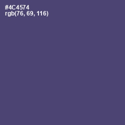 #4C4574 - East Bay Color Image