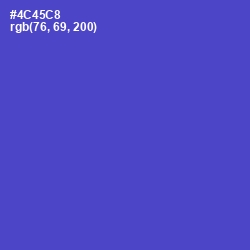 #4C45C8 - Indigo Color Image