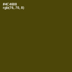 #4C4608 - Bronze Olive Color Image