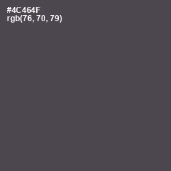 #4C464F - Gravel Color Image