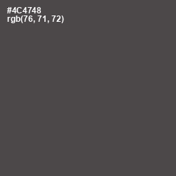 #4C4748 - Gravel Color Image