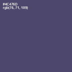 #4C476D - Mulled Wine Color Image