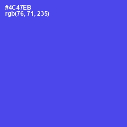 #4C47EB - Royal Blue Color Image