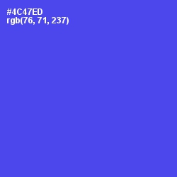 #4C47ED - Royal Blue Color Image