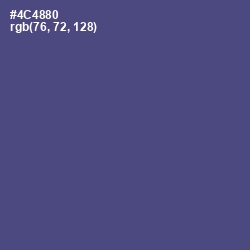 #4C4880 - Victoria Color Image