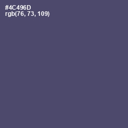 #4C496D - Mulled Wine Color Image