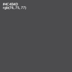 #4C4B4D - Gravel Color Image