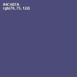 #4C4B7A - East Bay Color Image