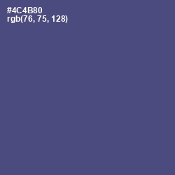 #4C4B80 - Victoria Color Image